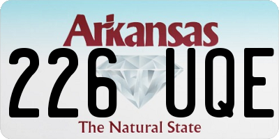 AR license plate 226UQE