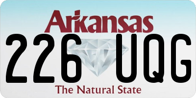 AR license plate 226UQG