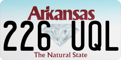 AR license plate 226UQL