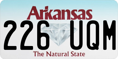 AR license plate 226UQM