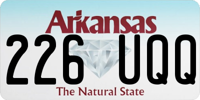 AR license plate 226UQQ