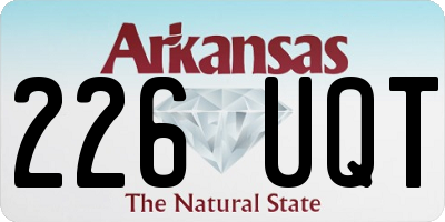 AR license plate 226UQT