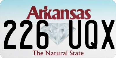 AR license plate 226UQX