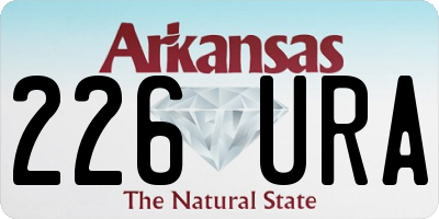 AR license plate 226URA