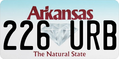 AR license plate 226URB