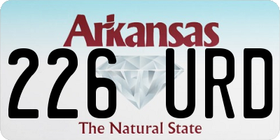 AR license plate 226URD