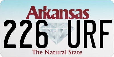 AR license plate 226URF
