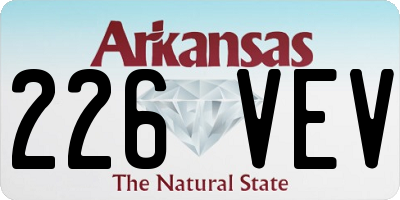 AR license plate 226VEV