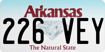 AR license plate 226VEY