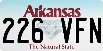 AR license plate 226VFN