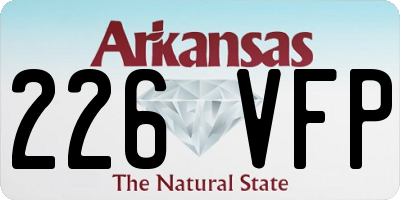 AR license plate 226VFP