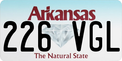 AR license plate 226VGL
