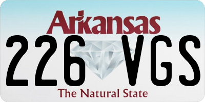 AR license plate 226VGS