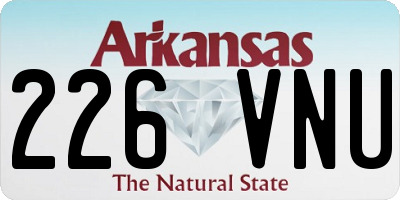 AR license plate 226VNU