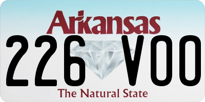AR license plate 226VOO