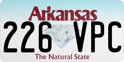 AR license plate 226VPC