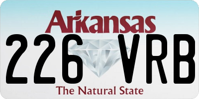 AR license plate 226VRB