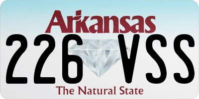 AR license plate 226VSS