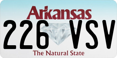 AR license plate 226VSV