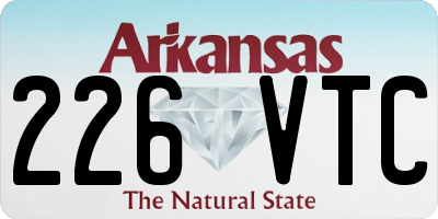 AR license plate 226VTC