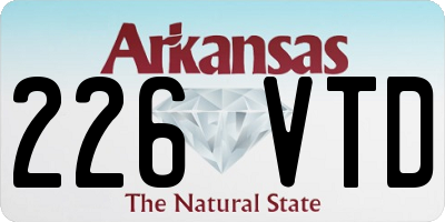 AR license plate 226VTD