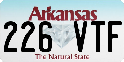 AR license plate 226VTF