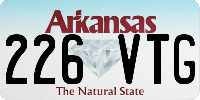AR license plate 226VTG