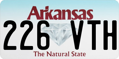 AR license plate 226VTH