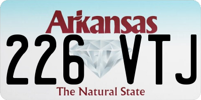 AR license plate 226VTJ