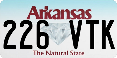 AR license plate 226VTK