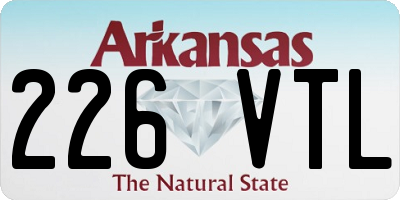 AR license plate 226VTL
