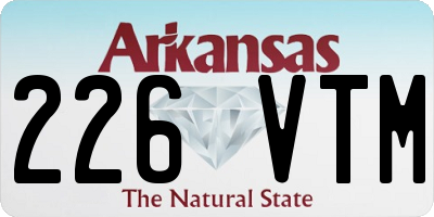 AR license plate 226VTM