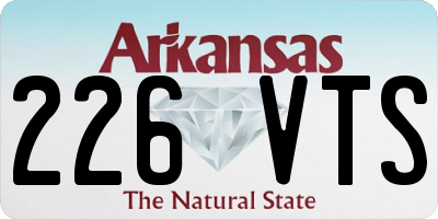 AR license plate 226VTS