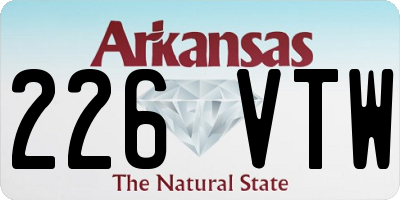 AR license plate 226VTW