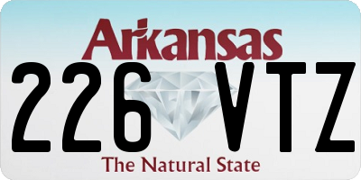 AR license plate 226VTZ