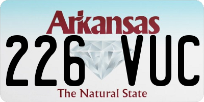 AR license plate 226VUC