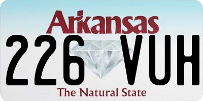 AR license plate 226VUH
