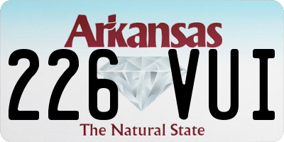 AR license plate 226VUI