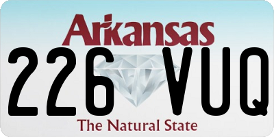 AR license plate 226VUQ