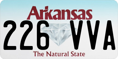 AR license plate 226VVA