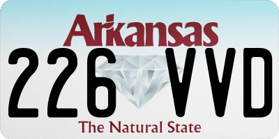 AR license plate 226VVD