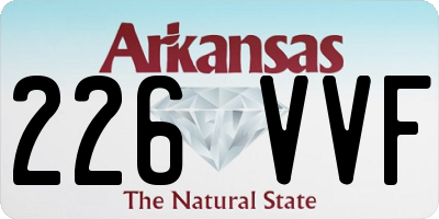 AR license plate 226VVF