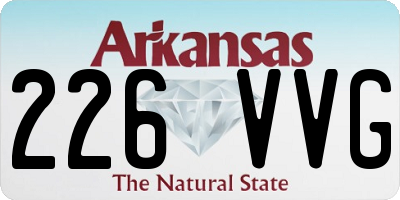 AR license plate 226VVG