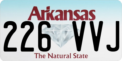 AR license plate 226VVJ