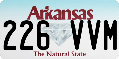 AR license plate 226VVM