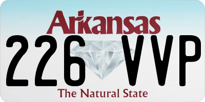 AR license plate 226VVP