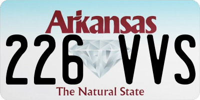 AR license plate 226VVS