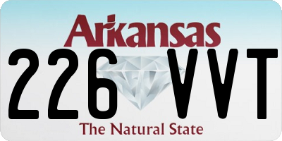 AR license plate 226VVT