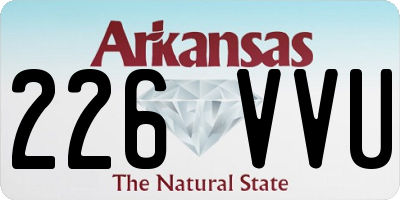 AR license plate 226VVU