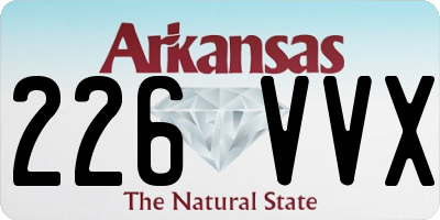 AR license plate 226VVX